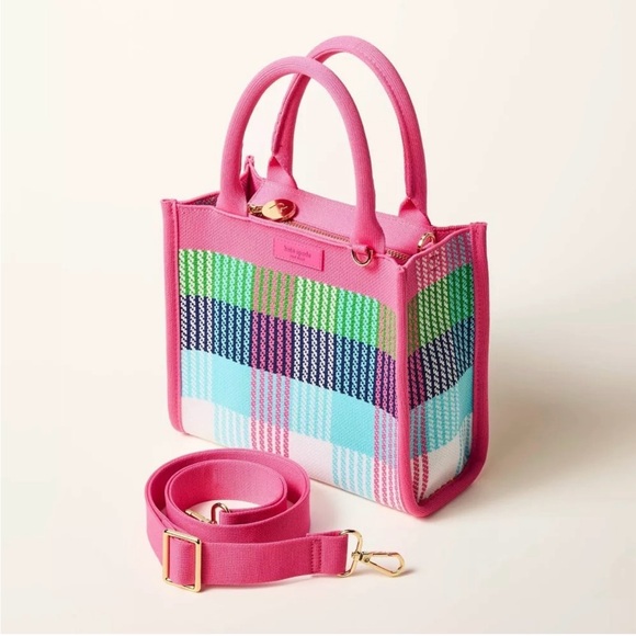 Kate Spade Pink Crossbody Bag with Geometric Design - Picture 2 of 5